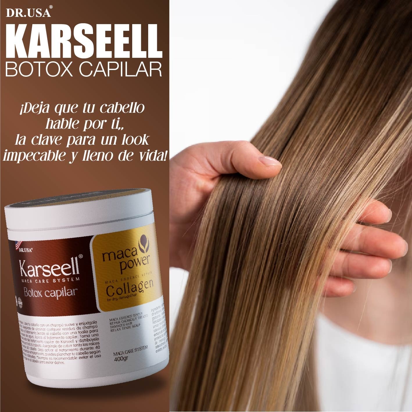 ¡🤩 BOTOX CAPILAR KARSEELL ES LO QUE TU CABELLO NECESITA🤩 ! + ENVÍO GRATIS A TODO CHILE